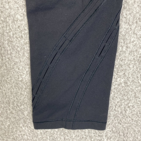 Lululemon Wunder Under High Rise Peak cropped leggings size 4 black yoga running - Picture 7 of 15